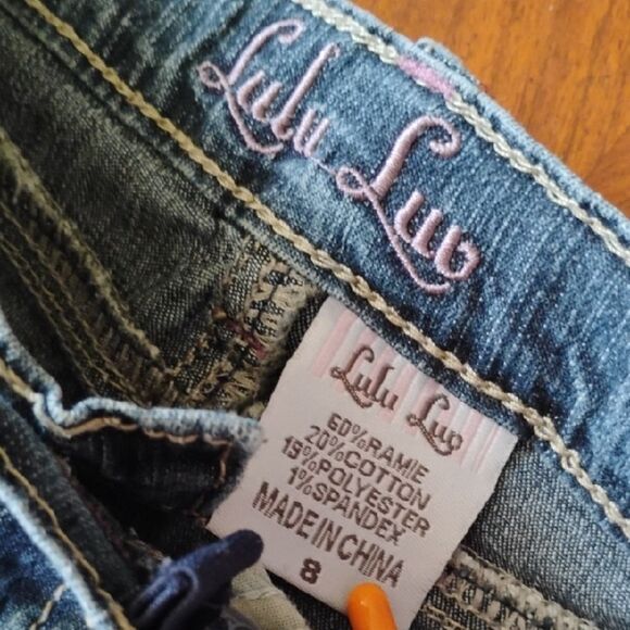 Lulu Luv Girls Jeans - Size: 8     (1109) - Picture 3 of 5